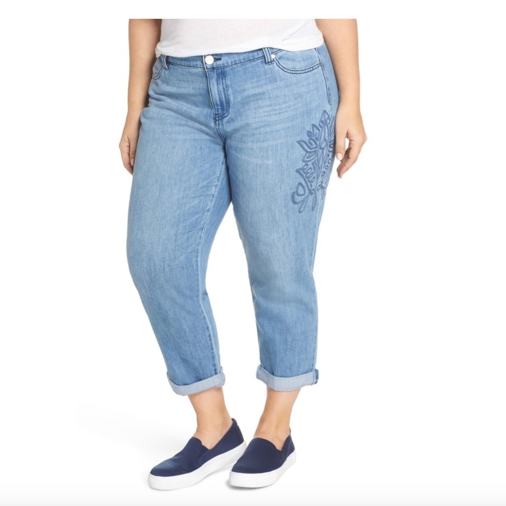 LIVERPOOL Cameron Crop Boyfriend Jeans In Skyline